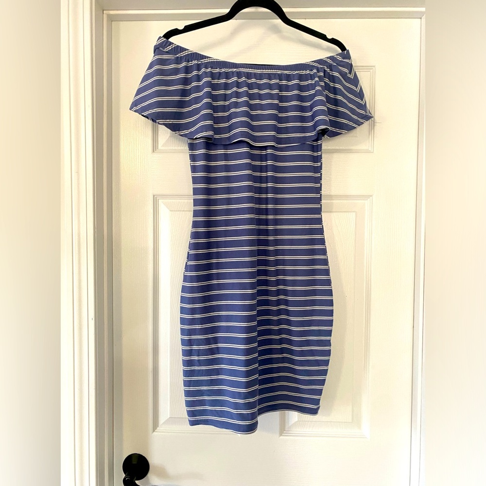 Fitted Off Shoulder Dress